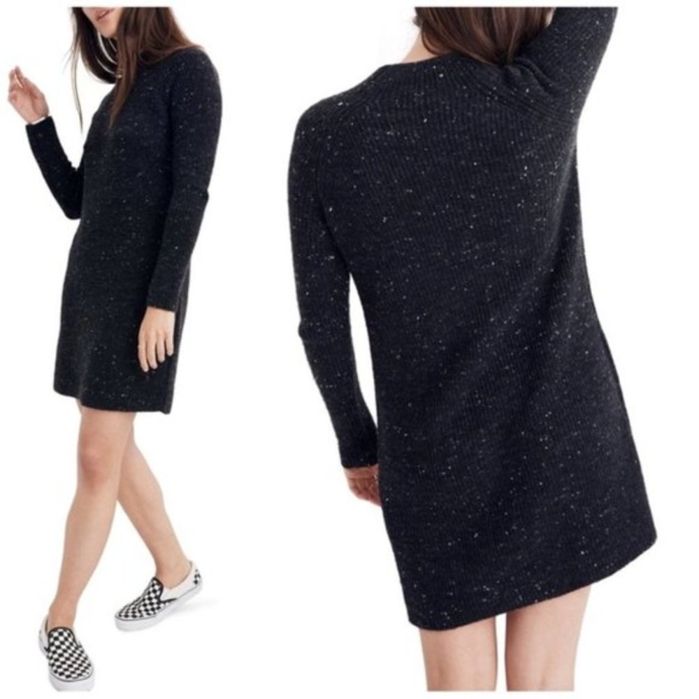 Madewell Donegal Northfield Mockneck Sweater-Dress